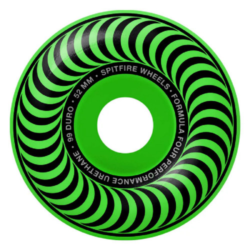Spitfire F4 Classics Wheels Set Neon Green 52m/99D