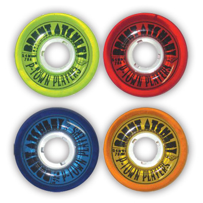 SATORI BRENT ATCHLEY P TOWN PLAYERS MULTI COLOR CRUISER 54MM 78A (Set of 4)