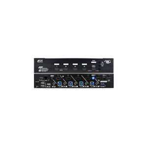 Rextron True 4K 4x2 HDMI Matrix KVM Switch with Seamless Switching, Mouse Roaming, Scaler, Full-Frame PBP function