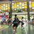 197cm wide multi sport digital scoreboard wall mounted in high school gym