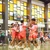 197cm wide multi sport digital scoreboard wall mounted in high school gym