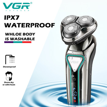 Electric Shaver Professional Waterproof Blades SD Floating High Power USB Charger no cut shave  V-323