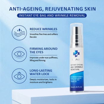 Under Eye Bags Removal and Skin Firming Cream Reduce Fine Lines and Wrinkles | Instantly Reduces Wrinkles | New Advanced Formula |10 ml