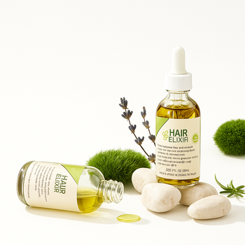 Natural Vegan Hair Growth Oil – Rosemary & Castor Oil for Men, Women & Babies