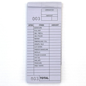 Custom Barber & Nail Salon Service Ticket Book – 100 Pages [20 Books]