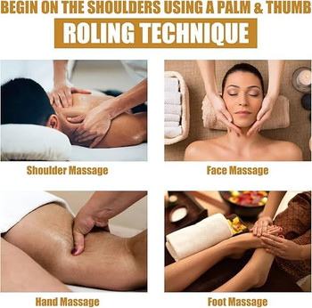 Swedish Style Handheld Heat Massager – Portable Deep Tissue Vibrating Massager with Heat Therapy, Rechargeable Lithium Battery, Gold Edition