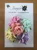 Assorted pastel roses pack of 5