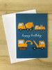 Happy Birthday Trucks Card