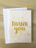 Thank You Card Gold