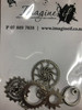 Assorted Silver metal Cogs