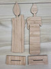 Bamboo Standing Candles Pair  - BLANK