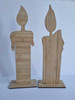 Bamboo Standing Candles Pair  - BLANK