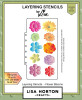 Lisa Horton Crafts Slimline Layering Stencils - Flower Blooms