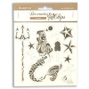 Stamperia Decorative Chip  14x14cm Song of Sea Mermaid