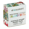 49& Market Spectrum Gardenia Postage Stamp Washi Tape Roll