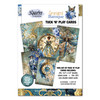 3Quarter Designs Grunged Baroque Tuck 'n' Play Cards