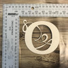Capital Letter with swirl "O" -Chipboard