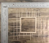 Square Lines Overlay Frame -Chipboard