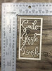 "Smile, Giggle Laugh" Word -Chipboard