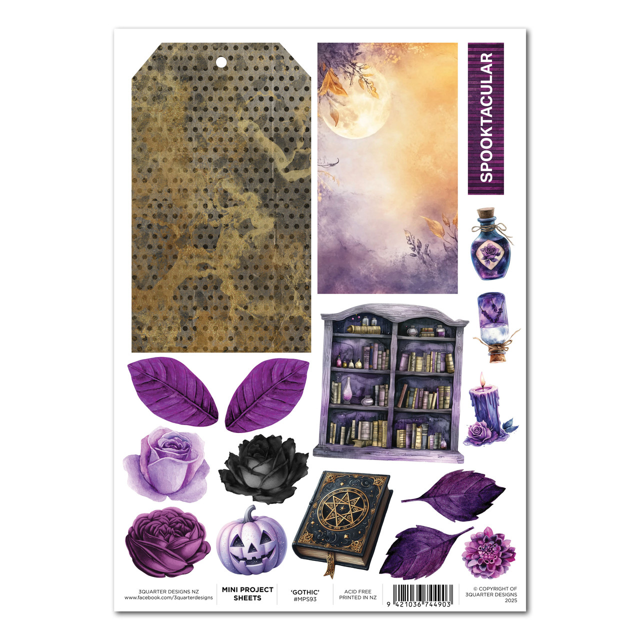 3Quarter Designs Gothic Mini Project Sheet
