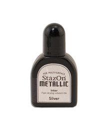 StazOn Metallic Reinker - Silver