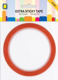 Extra sticky red double sided tape 6mm