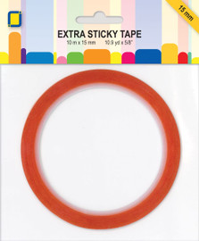 Extra sticky red double sided tape 15mm wide