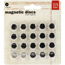 Basic Grey Magnetic Discs Small