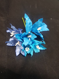 Wired Lillies set of 6 Blue