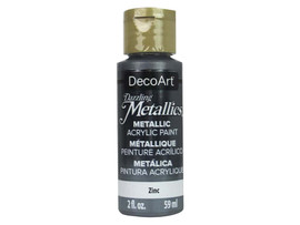 DecoArt Dazzling Metallics Acrylic Paint 2oz - Zinc