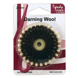 Trendy Trims Darning Wool 20mtrs BROWN