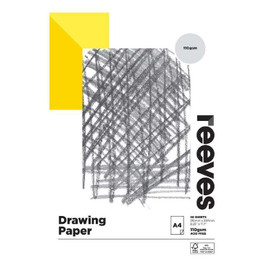 Reeves Drawing Paper Pad A4 110gsm 50 Sheets Acid Free