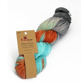 Hand Dyed Wool 85% Superwash Merino 15% Mohair DK Autumn Days