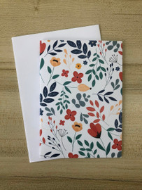 Grey Flower Card