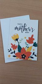 Happy Mothers Day Card Orange