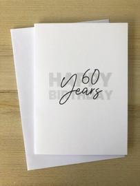 Congratulations 60 Years Card