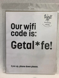 Wifi Code Wall Art 8x10