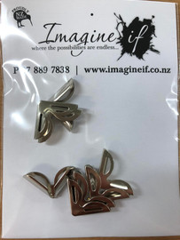 Imagine If Book corners- Small silver pack of 8