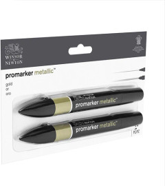 Winsor & Newton Metallic Marker Gold X2