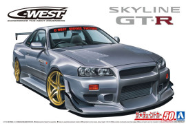 Aoshima - 1/24 C-West BNR34 Skyline GT-R` 02 (Nissan)