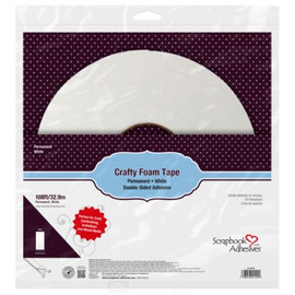 Scrapbook Adhesives Crafty Foam Tape – White 108′ x 0.5″