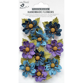 Little Birdie Wendy Paper Flowers 9/Pkg Wendy Purple Passion