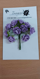 Imagine If Paper Flowers Pastel Roses - Purple