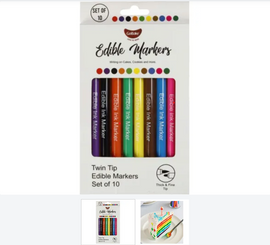 Edible Marker 10 Pack - Assorted