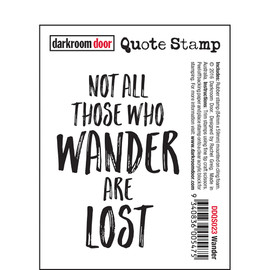 Darkroom Door Quote Stamp - Wander