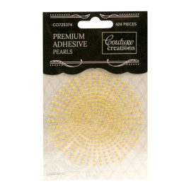 Couture Creations Adhesive Champagne 2mm 424pc