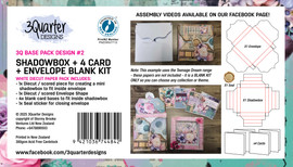 3 Quarter Designs Blank Kit Shadow Box and Envelope 3 Quarter Designs Blank Kit Shadow Box and Envelope
