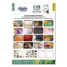 3Quarter Designs Oh Texture 6x4 Card Pack