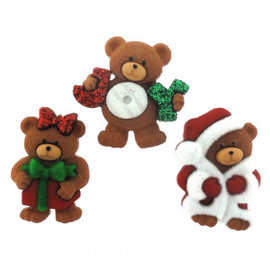 Dress It Up A Beary Merry Christmas Buttons