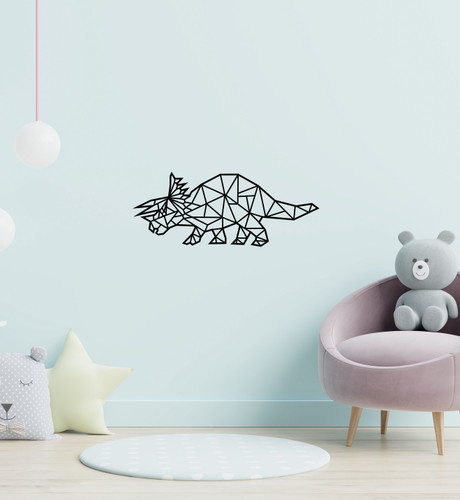 Lasercut Acrylic Wall Art - Cera Triceratops